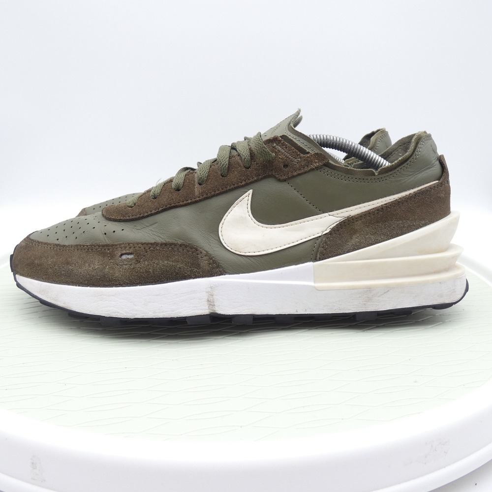 Nike Waffle One SE Rough Green Sequoia Suede Leather Mens 13 DX9428-201